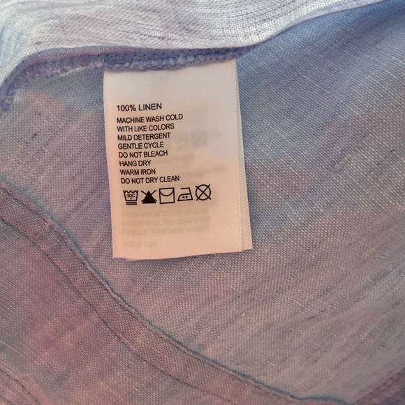 Tommy Bahama Two Palms Linen Raw Edge Jacket in Light Sky Size L NWOT - Picture 6 of 8